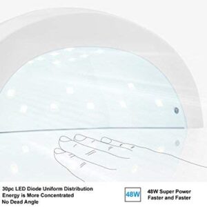 SunOne  Led/Uv 48W neglelampe med dual led.Hvite
