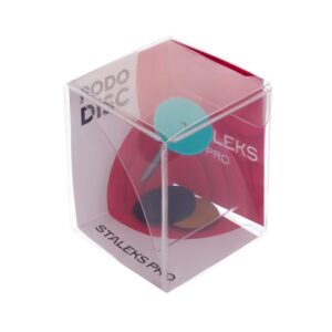 Plastic рedicure disc Pododisc Staleks Pro L and set of ringlike disposable file 180 grit 5 pc (25 mm)