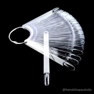 Negle palett- Clear , Rund form 50 stk med ring