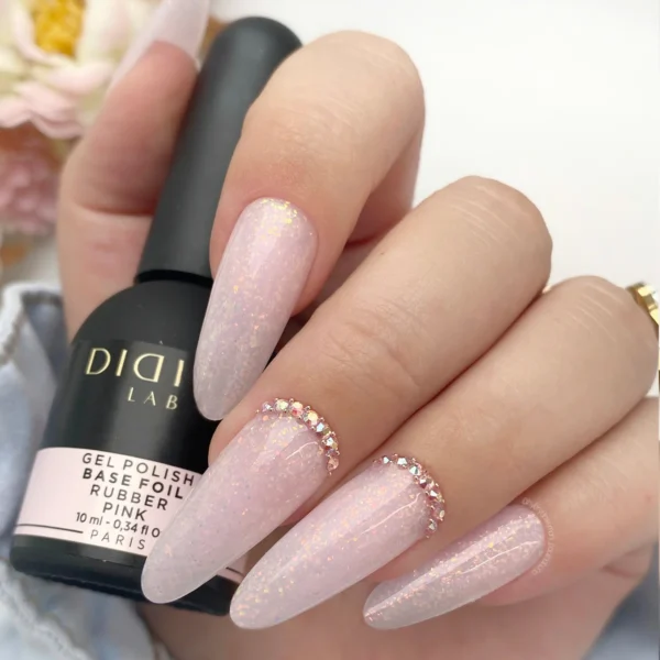 Rubber Base Foil-med folie , Pink 10 - Bilde 2