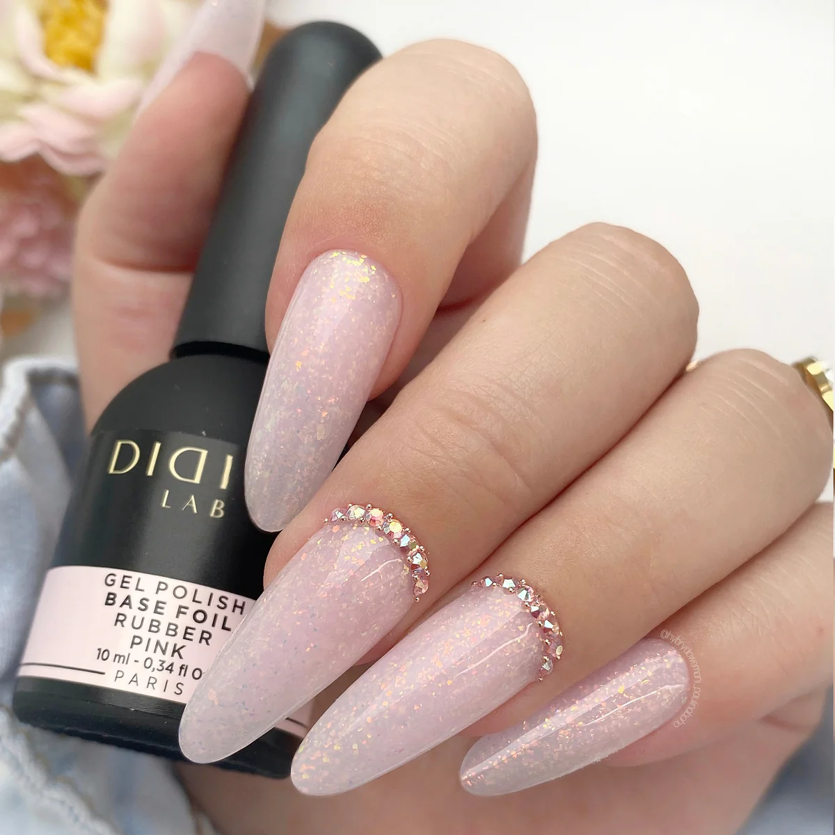 Rubber Base Foil-med folie , Pink 10 - Bilde 2