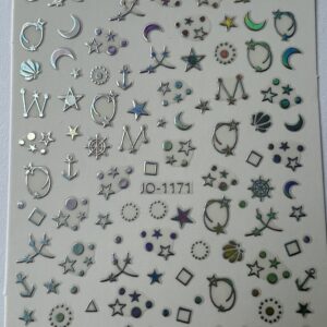 Sticker - Cosmos - Sølv Rainbow