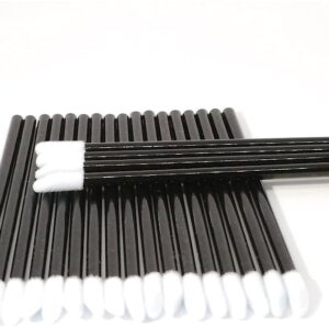 Microfibre cleaning swabs lint free. 50 stk. Svart