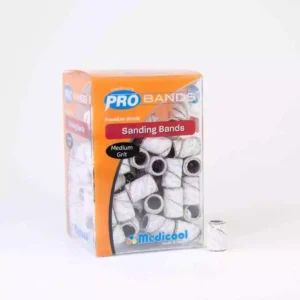 Medicool slipebånd eske på 100 stk. sebra - Grov (80 grit)