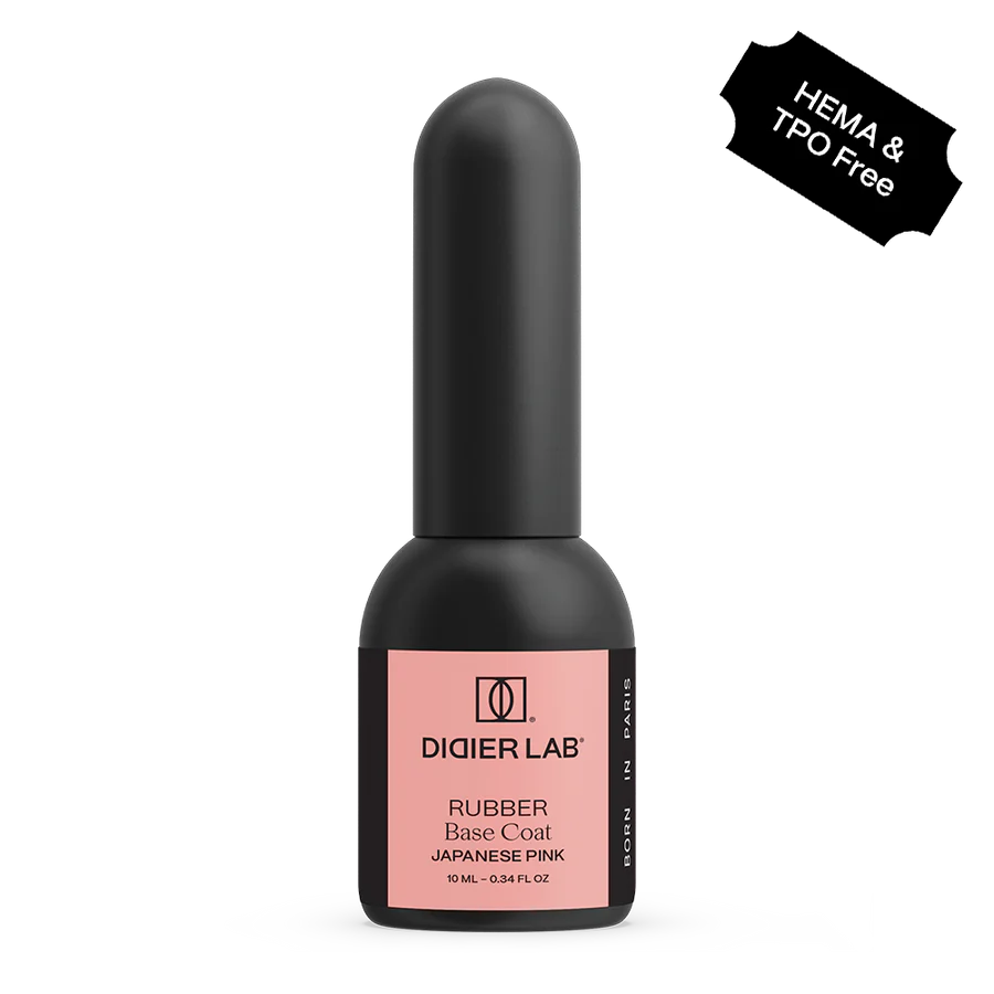 Didier Lab Rubber base coat, Japanese pink , 10ml