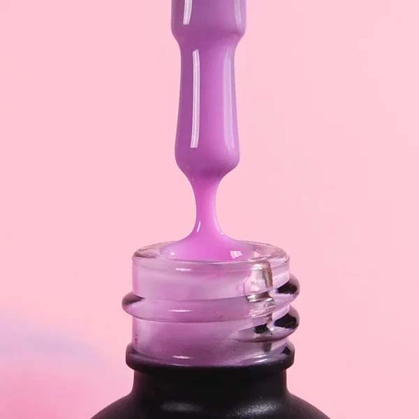 Didier Lab Rubber base coat, Soft lilac , 10ml - Bilde 2