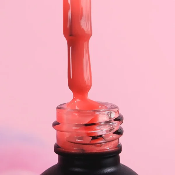 Didier Lab Rubber base coat, Magic coral , 10ml - Bilde 4