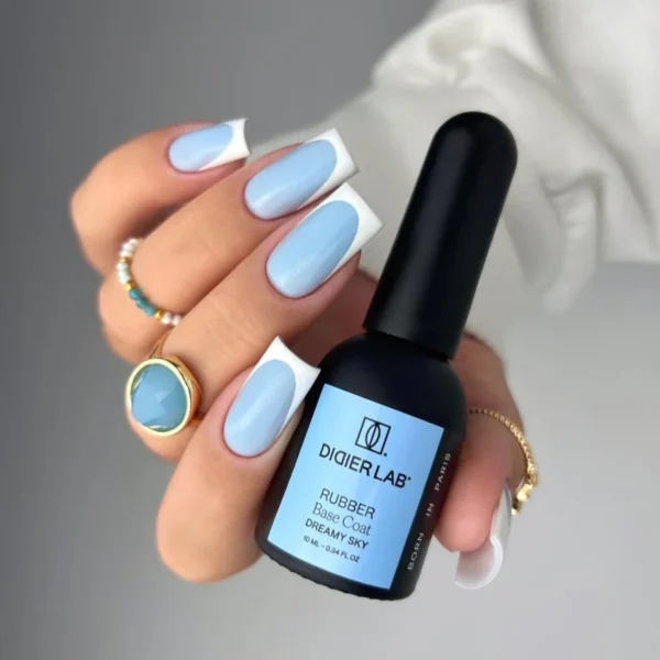 Didier Lab Rubber base coat, Dreamy sky , 10ml - Bilde 4