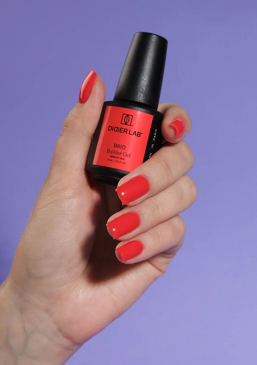 Didier Lab Builder Gel in bottle BBIO- Ferrary Red. 15ml. - Bilde 2