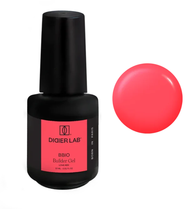 Didier Lab Builder Gel in bottle BBIO- Love Red. 15ml.