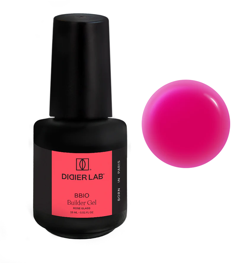 Didier Lab Builder Gel in bottle BBIO- Rose Glass. 15ml.