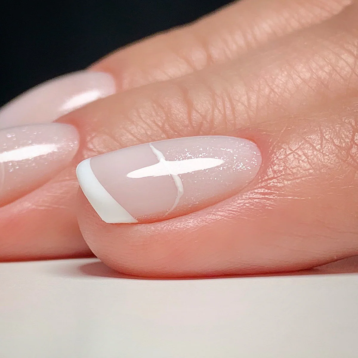 Didier Lab Fiberglass Base, Shimmer White, 10ml. - Bilde 4