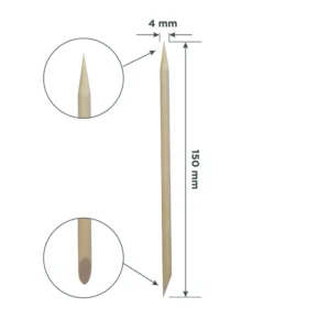 Orange stick STALEKS PRO for manicure, wooden (100stk) 150 mm