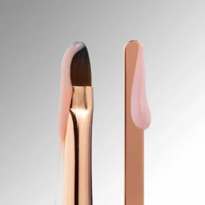 DARK dobbeltsidig pensel svart (spatel + avrundet gelpensel 9 mm)