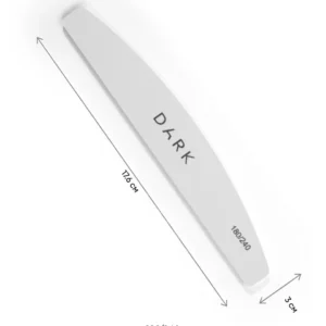 DARK Neglefil – halvmåne hvit, skumkjerne, 25 stk (180/240)
