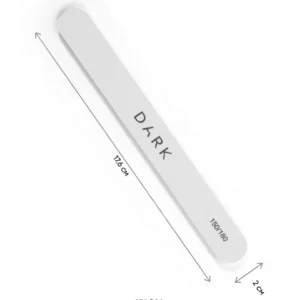 DARK Neglefil – oval hvit, skumkjerne, 25 stk (150/180)