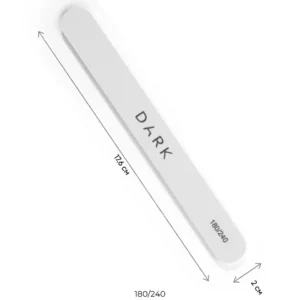 DARK Neglefil – oval hvit, skumkjerne, 25 stk (180/240)