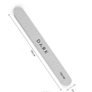 DARK Neglefil – oval grå, skumkjerne, 25 stk (150/180)