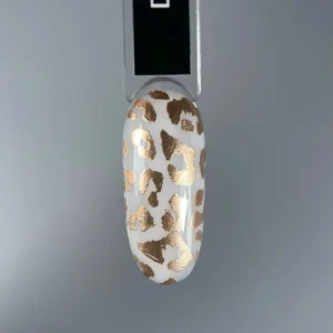 DARK Stamping Polish Nr. 21 – metallisk hvitt gull – 10 ml