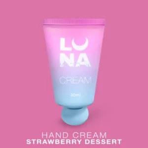 Luna Moon Lamellær fuktighetskrem for hender – Strawberry Dessert 30ml.